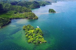 The Haitises National Park birds island view