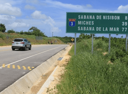 carretera sabana de la mar ve punta cana