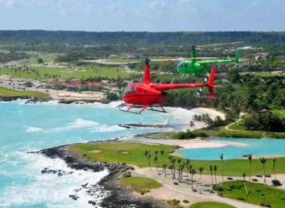 Hubschrauber in Punta Cana